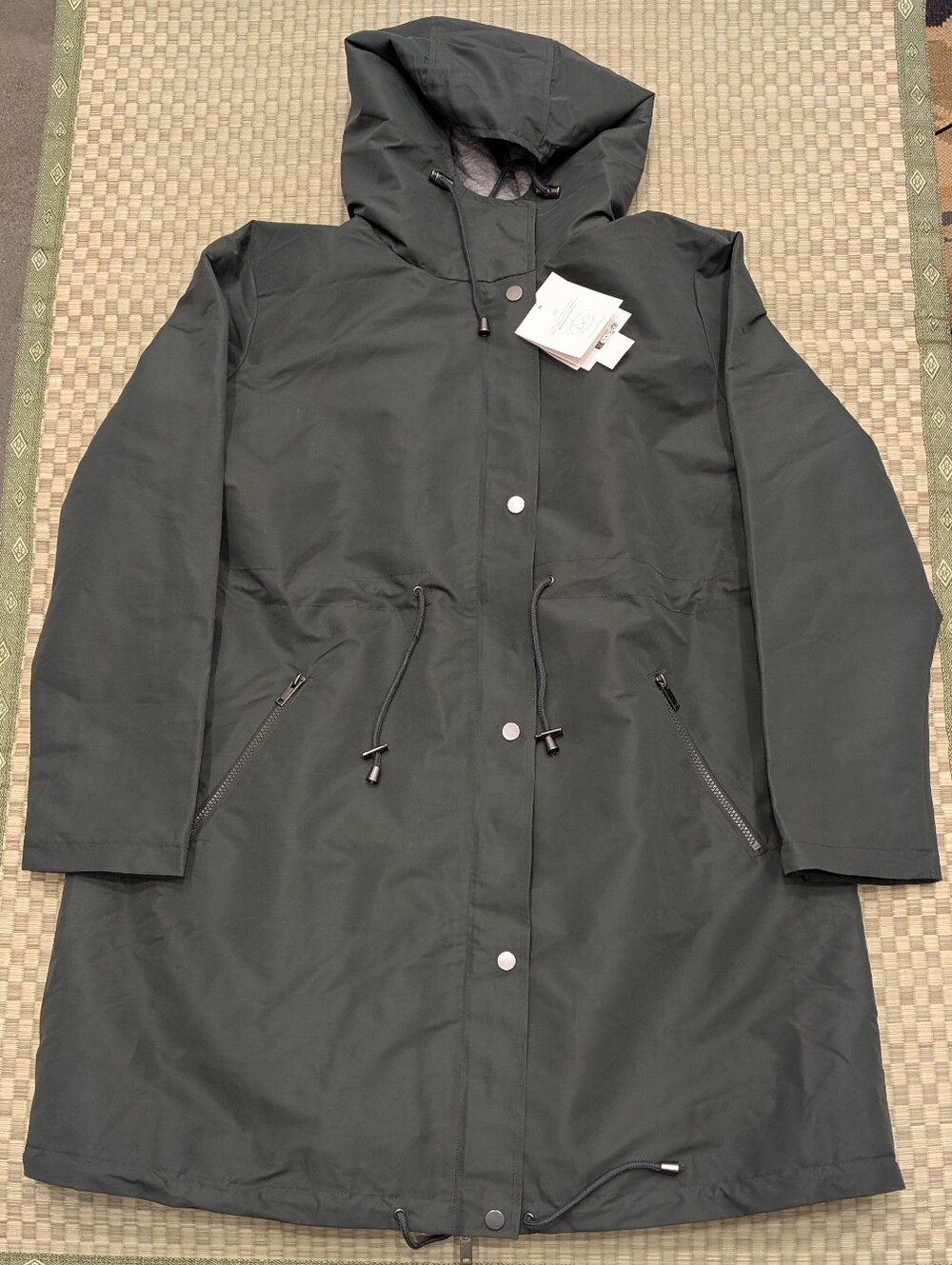 NWT Seraphine Lightweight Showerproof Parka Khaki Women's Size 8